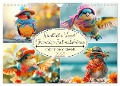 Niedliche Vögel! Trendige Schnabelstars erobern die Modewelt (Wandkalender 2025 DIN A4 quer), CALVENDO Monatskalender - Rose Hurley