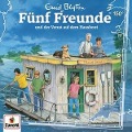 Cover-Bild zum Titel 'Folge 150: und der Verrat auf dem Hausboot' von 'Fünf Freunde'