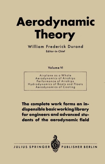 Aerodynamic Theory - William Frederick Durand