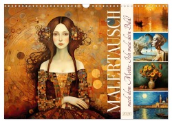 Cover-Bild zum Titel 'Malertausch (Wandkalender 2026 DIN A3 quer), CALVENDO Monatskalender' von 'Sabine Löwer'