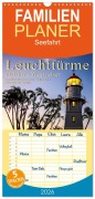 Familienplaner 2026 - Leuchttürme - maritime Wegweiser mit 5 Spalten (Wandkalender, 21 x 45 cm) CALVENDO - Peter Roder