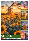 Windmühlen - Zauberhaft mit einer KI in Szene gesetzt (Wandkalender 2025 DIN A3 hoch), CALVENDO Monatskalender - Steffen Gierok-Latniak
