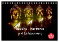 Buddha - Harmonie und Entspannung (Tischkalender 2025 DIN A5 quer), CALVENDO Monatskalender - Julia Axon Und Claudia Burlager