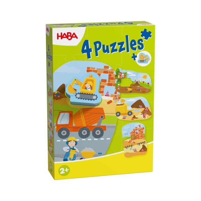 4 erste Puzzles - Baustelle - 