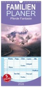 Familienplaner 2026 - Pferde Fantasie mit 5 Spalten (Wandkalender, 21 x 45 cm) CALVENDO - Monika Altenburger