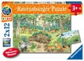 Cover-Bild zum Titel 'Ravensburger Kinderpuzzle - 05673 Tiere im Wald und auf der Wiese - 2x12 Teile + Wissensposter, Wieso? Weshalb? Warum? Puzzle für Kinder ab 3 Jahren' von ''