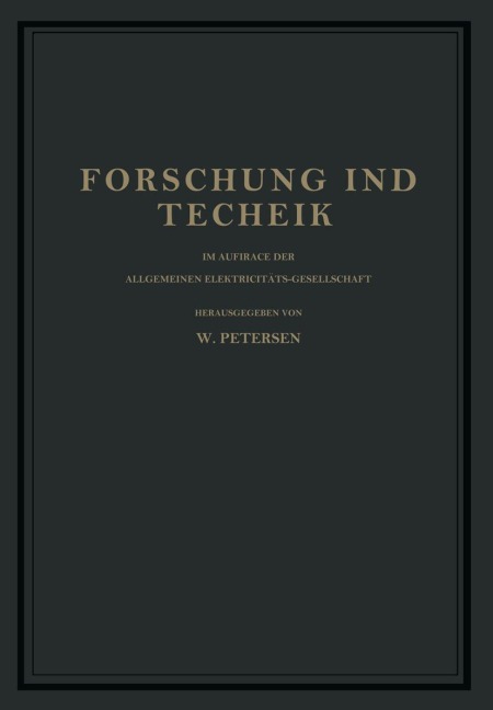 Forschung und Technik - W. Petersen