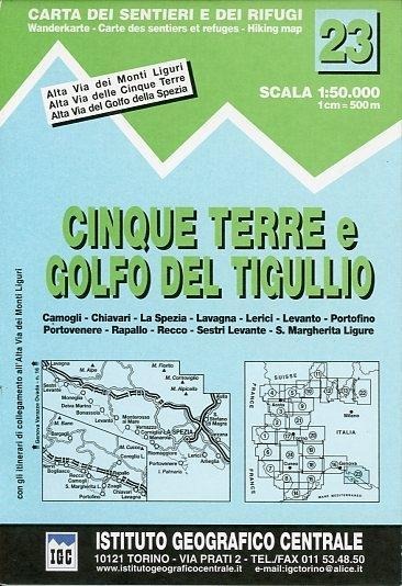 IGC Italien 1 : 50 000 Wanderkarte 23 Golf del Tigullio - 