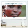 Kinderaugen der Maasai (hochwertiger Premium Wandkalender 2025 DIN A2 quer), Kunstdruck in Hochglanz - Joern Stegen