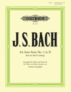 Cover-Bild zum Titel 'Air D-Dur' von 'Johann Sebastian Bach, Arthur Campbell'