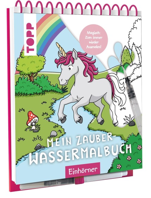 Mein Zauber-Wassermalbuch Einhörner - Nadja Schwendemann