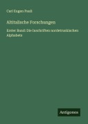 Cover-Bild zum Titel 'Altitalische Forschungen' von 'Carl Eugen Pauli'