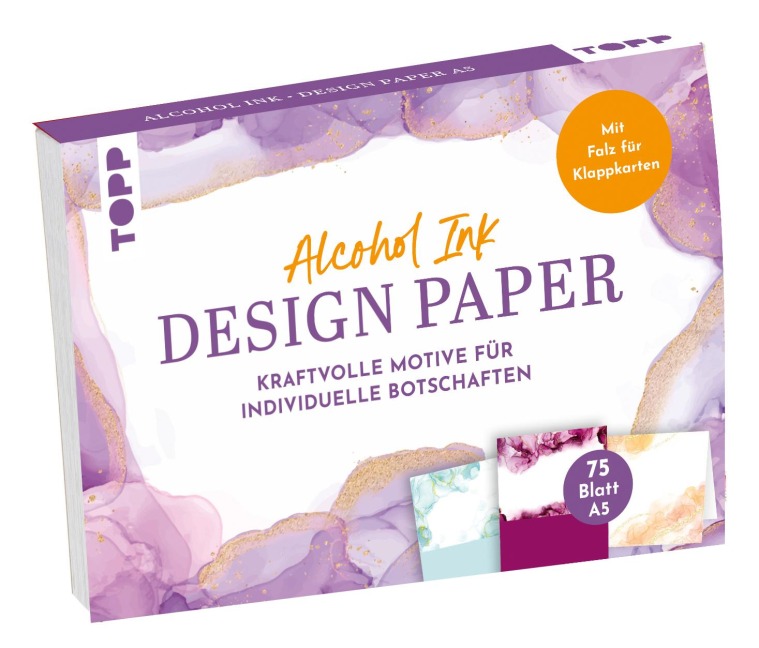 Design Paper DIN A5 Alcohol Ink - Ludmila Blum