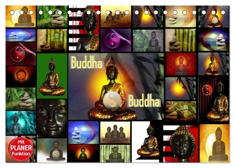 Buddha (Tischkalender 2025 DIN A5 quer), CALVENDO Monatskalender - Claudia Burlager