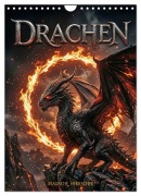 Cover-Bild zum Titel 'Drachen - Magische Herrscher, Dark¿Fantasy Wandkalender (Wandkalender 2027 DIN A4 hoch), CALVENDO Monatskalender' von 'Sebastian Lüdke'