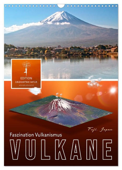 Vulkane - Faszination Vulkanismus (Wandkalender 2025 DIN A3 hoch), CALVENDO Monatskalender - Peter Roder