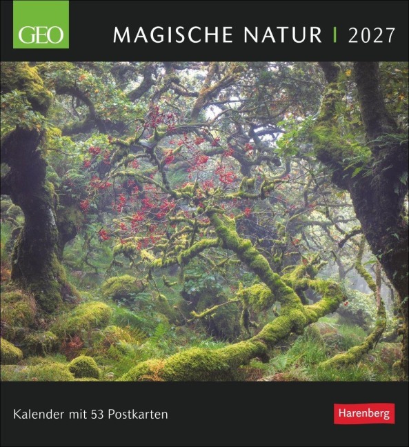 GEO Magische Natur Postkartenkalender 2027 - Wochenkalender mit 53 Postkarten - 