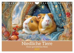 Cover-Bild zum Titel 'Niedliche Tiere - Unser gemütliches Heim (Wandkalender 2027 DIN A4 quer), CALVENDO Monatskalender' von 'Liselotte Brunner-Klaus'