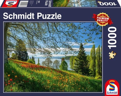 Frühlingsallee zur Tulpenblüte, Insel Mainau Puzzle 1.000 Teile - NEU - 