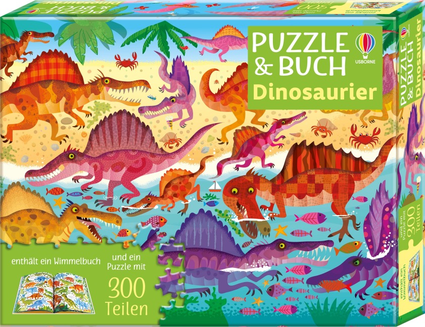 Puzzle & Buch: Dinosaurier - Kirsteen Robson
