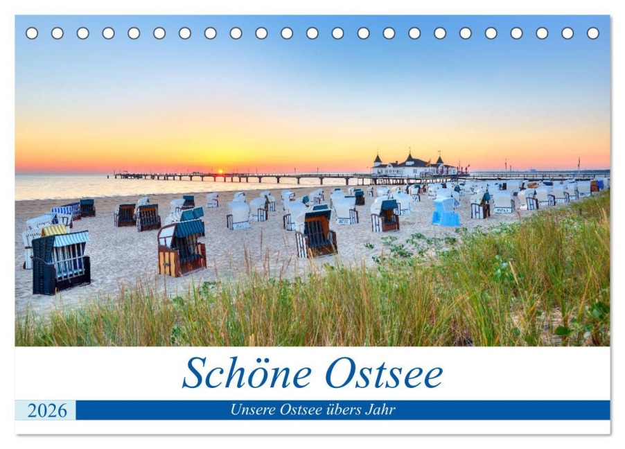Schöne Ostsee - Impressionen übers Jahr (Tischkalender 2026 DIN A5 quer), CALVENDO Monatskalender - Stefan Dinse