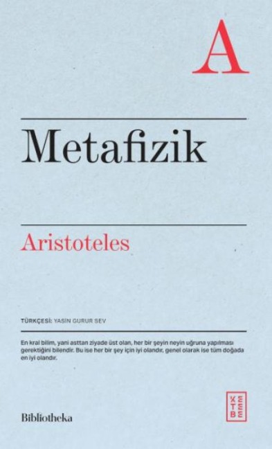 Metafizik - Aristoteles