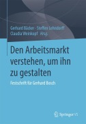 Cover-Bild zum Titel 'Den Arbeitsmarkt verstehen, um ihn zu gestalten' von ''