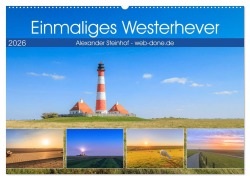 Cover-Bild zum Titel 'Einmaliges Westerhever (Wandkalender 2026 DIN A2 quer), CALVENDO Monatskalender' von 'Alexander Steinhof'