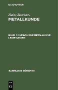 Cover-Bild zum Titel 'Aufbau der Metalle und Legierungen' von 'Heinz Borchers'