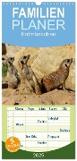 Familienplaner 2025 - Erdmännchen mit 5 Spalten (Wandkalender, 21 x 45 cm) CALVENDO - Heike Hultsch