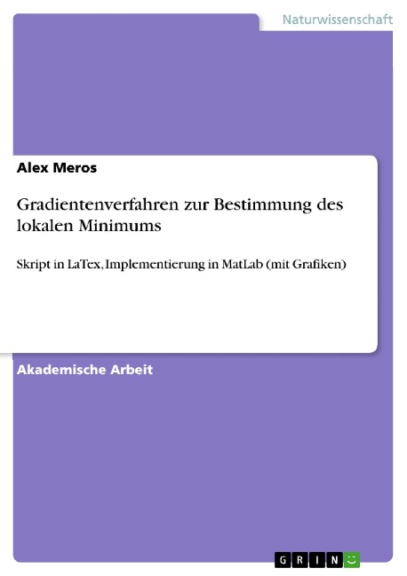 Gradientenverfahren zur Bestimmung des lokalen Minimums - Alex Meros