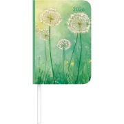Cover-Bild zum Titel 'Lady Journal Mini Blowballs 2026- Taschen-Kalender 8x11,5 cm - Pusteblumen - Weekly - 144 Seiten - Notiz-Buch - Alpha Edition' von ''
