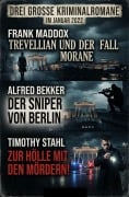Cover-Bild zum Titel 'Drei große Kriminalromane im Januar 2022' von 'Alfred Bekker, Frank Maddox, Timothy Stahl'