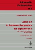 Cover-Bild zum Titel 'ASST '87 6. Aachener Symposium für Signaltheorie' von ''
