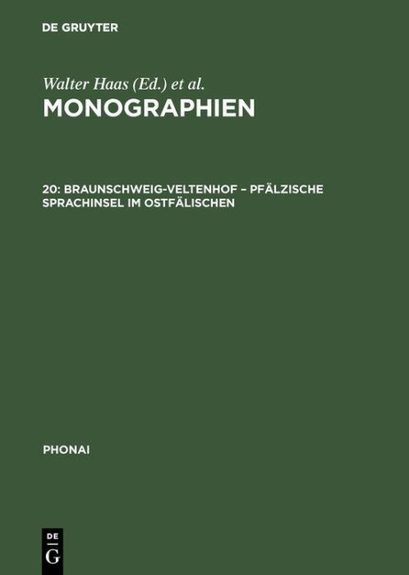 Braunschweig-Veltenhof - Pfälzische Sprachinsel im Ostfälischen - 