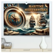 Cover-Bild zum Titel 'Maritime Meisterwerke: Ein KI-Kalender für Seefahrerherzen (hochwertiger Premium Wandkalender 2026 DIN A2 quer), Kunstdruck in Hochglanz' von 'Arteafcti Arteafcti'