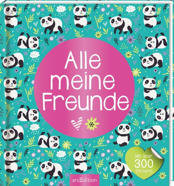 Alle meine Freunde - Panda | Mit über 300 Stickern - 