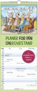 Planer für den Unruhestand 2026 - Familien-Planer 19,5x45 cm - mit lustigen Cartoons - Humor-Kalender - Wandplaner - Alpha Edition - 