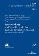 Cover-Bild zum Titel 'Sprachbildung und Sprachkontakt im deutsch-polnischen Kontext' von ''