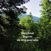 Cover-Bild zum Titel 'Manchmal beginnt ein Weg ganz leise' von 'Petra Fürst'