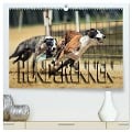 Hunderennen (hochwertiger Premium Wandkalender 2025 DIN A2 quer), Kunstdruck in Hochglanz - Renate Bleicher