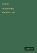 Cover-Bild zum Titel 'Neue Novellen' von 'Elise Polko'