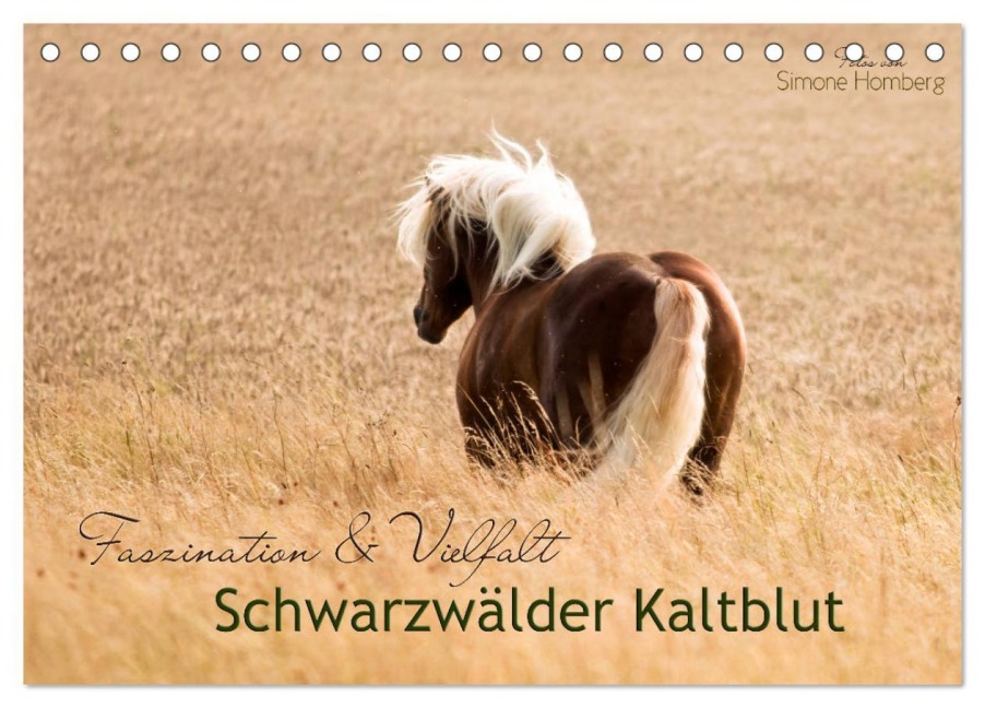 Faszination und Vielfalt - Schwarzwälder Kaltblut (Tischkalender 2026 DIN A5 quer), CALVENDO Monatskalender - Simone Homberg