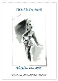 FIGURINEN 2025 - Fashion von 1949 - Originale von Elina Ruffinengo (Wandkalender 2025 DIN A2 hoch), CALVENDO Monatskalender - Rolando Ruffinengo Elina Ruffinengo