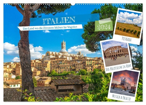 Italien, das Land wo die Zitronen blühen by VogtArt (Wandkalender 2024 DIN A2 quer), CALVENDO Monatskalender - VogtArt VogtArt
