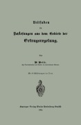 Cover-Bild zum Titel 'Leitfaden für Vorlesungen aus dem Gebiete der Ertragsregelung' von 'Wilhelm Weise'