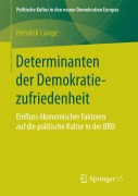 Cover-Bild zum Titel 'Determinanten der Demokratiezufriedenheit' von 'Hendrik Lange'