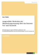 Cover-Bild zum Titel 'Ausgewählte Methoden der Mitarbeitergewinnung über das Internet: Vor- und Nachteile' von 'Ines Träder'