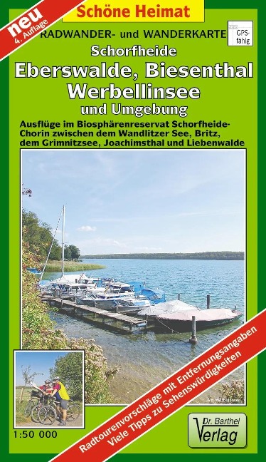 Radwander- und Wanderkarte Schorfheide, Biesenthal, Werbellinsee und Umgebung 1 : 50 000 - 