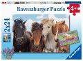 Ravensburger Kinderpuzzle - 05148 Pferdeliebe - Puzzle für Kinder ab 4 Jahren, mit 2x24 Teilen - 